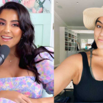 Lena the Plug net worth & posing for a professional social media photoshoot in Los Angeles.