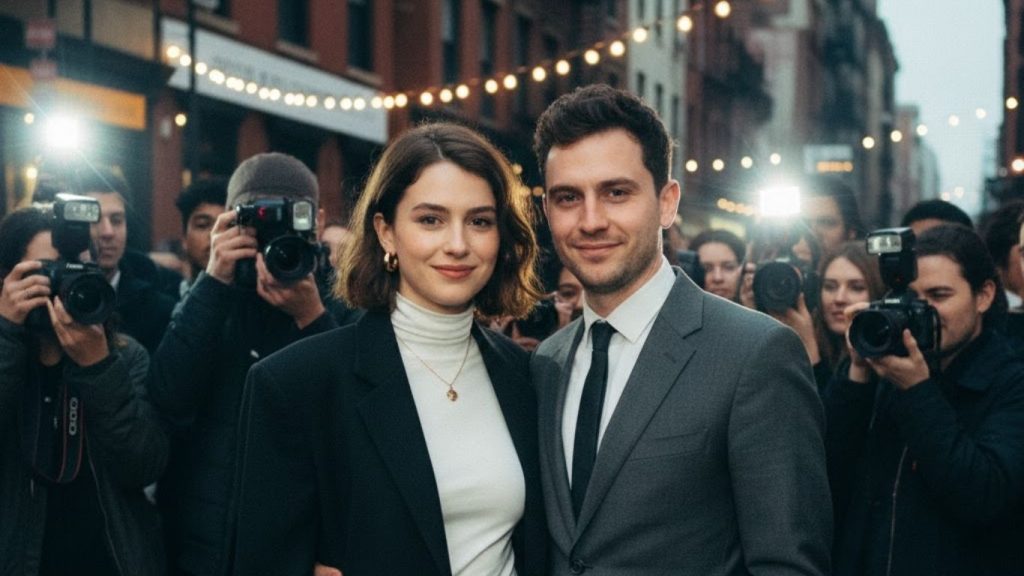 Maia LaFortezza and Adam Friedland at a public event in New York City.