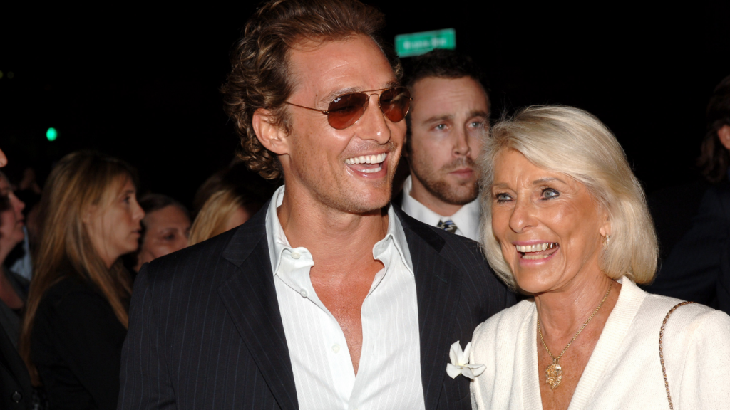 Matthew McConaughey with his mother